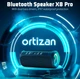 Портативная водонепроницаемая Bluetooth-колонка Ortizan X8 Pro с защитой от воды IPX7, 40 Вт, LED-подсветка. Беспроводная акустика, черная - изображение 9