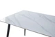 Стол SABA CERAMIC 130*70 белый глянец/черный каркас - изображение 2