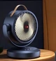 Портативный аккумуляторный вентилятор Mini fan VU-05 FS-25 с LED-подсветкой и автовращением (1200 мАч, Черный) MD17135-1 - изображение 4