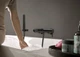 Змішувач hansgrohe Finoris 76420340 для ванни настінного монтажу, чорний матовий хром - зображення 2