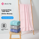 Банное полотенце Grace, 100% чистый хлопок, очень большое и толстое, антибактериальное (7A), впитывающее, быстросохнущее, для взрослых, 400 г, большое банное полотенце, розовое спортивное. - изображение 10