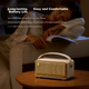 EDIFIER M285 Ретро портативная Bluetooth-колонка с кожаной ручкой, портативная колонка для дома и улицы, длительное время автономной работы, сертифицирована по стандарту Gold Standard, цвет под дерево. - изображение 5