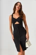 Сарафан міді з декоративним вирізом Wear me XL Чорний (16_24_62-1_9565) - изображение 2