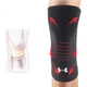 Наколінники Under Armour спортивні, для бігу, при артриті, чорні, розмір L - зображення 2