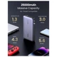 УМБ Ugreen 25000mAh 145W PB205 2xUSB C+USB A, PD3.0+QC3.0, сквозное питание 65Вт - изображение 3