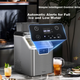 Льдогенератор Midea MBJ-20F17TE настольный, нержавеющая сталь - изображение 6