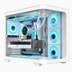 Корпус AOC CG453 белый ATX с изогнутым стеклом для настольного игрового ПК, изогнутая передняя панель, отсеки слева и справа, поддержка водяного охлаждения 360 мм, 10 мест для вентиляторов. - изображение 5