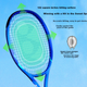 Тенісна ракетка YONEX, повністю з вуглецевого волокна, Competition Offensive, EZONE ACE 8-го покоління, королівський синій, попередньо натягнута G2, вага попередньо натягнутих 260 грамів - зображення 5