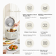 Рисоварка Midea, электрическая рисоварка объемом 3 л, кастрюля из нержавеющей стали 316L без покрытия, многофункциональная кастрюля для супа и каши на 2-3 персоны, рисоварка MB-RE387S - изображение 6