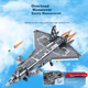 Військова модель винищувача J-20 QZCX, сумісна з конструктором LEGO, чудовий подарунок на день народження для хлопчиків і дітей - зображення 5