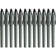 Ручка гелевая Uni-ball UBA-188C, 0.5 мм, черная, корпус цвета мха, 12 шт. - изображение 11