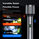 Ліхтарик PHILIPS Metal Zoom, високої яскравості, дальнього радіуса дії, перезаряджається, портативний, для дому та відпочинку на природі, для велоспорту, аварійний ліхтарик SFL2142/93 - изображение 4