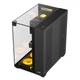Корпус для ігрового комп'ютера AOC Starry Sea CG409B чорного кольору, панорамний огляд з трьох боків скла, швидкознімний дизайн, підтримка материнських плат ATX, водяне охолодження 360 мм, купольна світлова стрічка - изображение 7