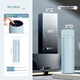 Термокружка THERMOS с интеллектуальным подогревом, высококачественная, большой объем 450 мл, с дисплеем температуры, для мужчин и женщин, модель TEEB-450S BL. - изображение 4