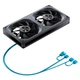 Вентиляторы для корпуса JONSBO ZA-240B ARGB Version Black 12CM*2 (четырехсторонняя зеркальная конструкция, двойной блок, алюминиевый логотип, разъемы PWM «папа» и «мама») - изображение 12