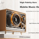 Беспроводная Bluetooth-колонка Newmine BT515, ретро-аудиосистема для дома, настольная музыкальная колонка для компьютера, высококачественный звук, новая модель с мощным сабвуфером, подарок. - изображение 5