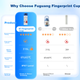 Дитяча ізольована пляшка для води Fuguang Smart Fingerprint Cup Unlock Password з трубочкою для учнів об'ємом 316 л, JD Exclusive 480 мл - зображення 4