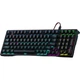 Клавіатура Lenovo GK10 з 98 клавішами, механічна, гаряча заміна, RGB-підсвічування, 20 режимів, дротова, ігрова, офісна, серія Aurora, 98-клавішна, білий, змішаний, синій перемикач - зображення 2