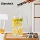 Скляний глечик GLASSLOCK, високоміцне боросилікатне скло, заварювач чаю, термостійкий глечик для холодної води, чайник для домашнього використання, скляна чашка для соку, 1,1 л - зображення 7