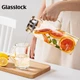 Скляний глечик GLASSLOCK, високоміцне боросилікатне скло, заварювач чаю, термостійкий глечик для холодної води, чайник для домашнього використання, скляна чашка для соку, 1,1 л - зображення 9