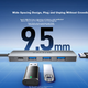 Металевий концентратор SAMZHE USB3.0, 4-портова док-станція розширення, високошвидкісний концентратор-подовжувач для ноутбуків, багатопортовий адаптер, подовжувач, блок живлення Type-C, HBK1-2, 1 метр - изображение 9
