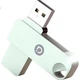 Флеш-накопичувач ASUS A-Data 128 ГБ USB 3.2 Gen 1, металевий, обертовий, модний, міцний, жасминово-зелений, незамінний для бізнесу, навчання, офісу, торгів, комп'ютера, загального призначення, серії U300 - изображение 3