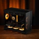 Корпус PHANTEKS XT M3 Mini Whirlwind MATX Black для настольного, игрового и офисного компьютера (поддержка водяного охлаждения 360 мм / с двумя вентиляторами 120 мм / Type-C 20 Гбит/с+) - изображение 6