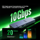 Док-станція UGREEN 55544 8 в 1 Type-C 3.2 зі звуковою картою, гігабітним Ethernet і HDMI 4K60, для планшетів - зображення 10