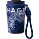 Термокружка CHAGEE, нержавеющая сталь 316, с запирающейся крышкой, с трубочкой, для кофе и чая, подарок на день рождения, звездно-голубой цвет. - изображение 1