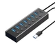 USB-концентратор Aigo с семью портами, док-станция расширения с независимым блоком питания, многопортовая док-станция расширения USB 3.0, конвертер для ноутбука, удлинительный кабель USB H07 (металлический) - изображение 12