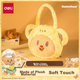 Сумочка Deli Butter Bear, милая плюшевая деловая сумка, сумка через плечо с прозрачным окошком, двусторонняя сумка HY708 - изображение 4