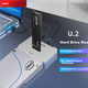 Док-станція для жорстких дисків AOKO U.2/U.3/SATA/M.2, корпус для SSD U.2, зовнішній корпус NVME, конвертер U2 на USB, адаптер для зчитування жорстких дисків SATA 2,5/3,5 дюйма AU10SL - зображення 4