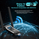 EDUP Gigabit Gaming WiFi 7 Driverless USB Wireless Network Adapter, 6500M Tri-Band 5G Wireless Network Card for Desktop And Laptop Computers, WIFI Receiver EP-BE1703S - изображение 4