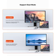 Конвертер UNITEK Type-C в HDMI/VGA для зеркального отображения экрана с поддержкой быстрой зарядки PD и USB 3.0 для компьютеров Apple, MacBook, iPad Pro, телевизоров, проекторов и планшетов Huawei D1430E. - изображение 5