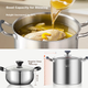 Каструля для супу MAXCOOK MCT0135, нержавіюча сталь 316L, подвійне дно, 28 см - зображення 5