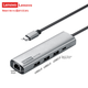 Док-станция расширения Lenovo Type-C — RJ45 Ethernet, сетевой кабель-конвертер 100 Мбит/с, USB-концентратор для ноутбуков, удлинитель, док-станция расширения Hub BY02-RC, 100 Мбит/с - изображение 7