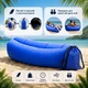 Надувний диван ламзак Supretto Air Sofa 1,90 м, без насоса, для відпочинку на природі (синій) - зображення 3
