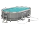 Каркасный бассейн Bestway 56620 Ultra Frame Rectangular 424×250×100 см с фильтр-насосом и лестницей (IND-56620) - изображение 2