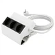 Подовжувач SilverCrest з затискачем 3 розетки 3520W 3 м White-Black (3_08327) - зображення 1