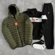 Женский набор кофта, брюки черный + куртка(хаки) 2XL hr-525 - изображение 4