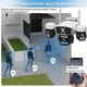 WiFi IP Камера відеоспостереження VIZORGUARD PTZ-15MP — З трьома лінзами, 15 МП Ultra HD, Кольорове нічне бачення, PTZ, IP66 - зображення 3