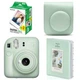 Подарунковий набір Fujifilm Instax Mini 12 Mint Green (Мʼятний) / Камера + Чохол + Альбом 64 фото + 20 знімків / Summer Set 2026 - изображение 1