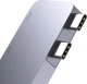 USB-хаб Baseus UltraJoy Series 5-Port HUB Space Grey (USB-C x 2 to USB-C 40Gbps x 1+HDMI 4K@30Hz x 1+USB3.0 x 3) (B00052801811-04) - зображення 4