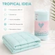 Одеяло IDEIA летнее Полуторное 140х210 см искусственный пух Tropical Мята (4823133302201) - изображение 4