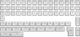 Набір кейкапів Hator OMA profile PBT keycap set, B-part, ANSI/ISO, 60/65/75/87/98/104 White (HTS513) - зображення 1