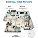 Умный датчик протечки воды Z-R-2032-W, ZigBee 3.0, батарейка CR2032 (Smart Life, Tuya) круглый, White - изображение 3