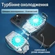 Игровой кулер для охлаждения телефона H9 турбо вентилятор на смартфон с LED подсветкой USB универсальный - изображение 2