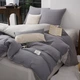 Постельное белье Муслин Люкс Colorful Home Двуспальный 180х220 Темно-серый/Светло-серый - изображение 1