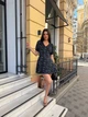 Летнее платье мини с воротником черного цвета 38439 42/44 - изображение 1