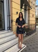 Летнее платье мини с воротником черного цвета 38439 42/44 - изображение 4